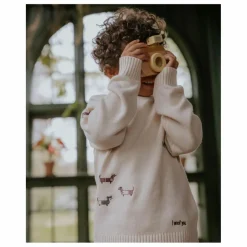 Outlet Pull Mahdi Chiens Coton Bio | Enfant Pulls, Gilets|Pulls, Gilets