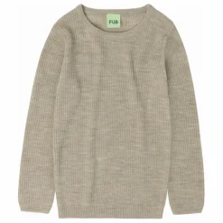 Best FUB Pull Maille Fine Laine de Mérinos | Beige chiné