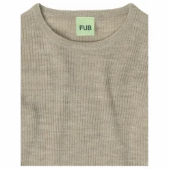Best FUB Pull Maille Fine Laine de Mérinos | Beige chiné