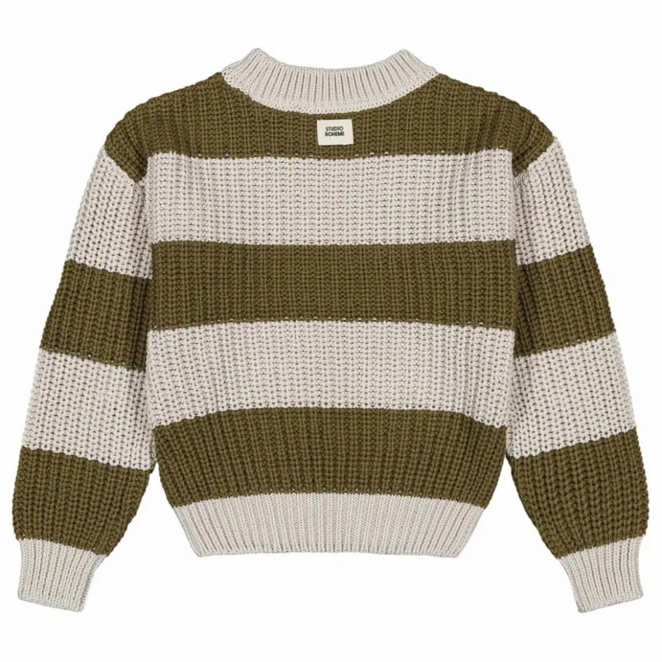 Hot Studio Bohème Pull Marcelo Rayé | Olive