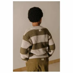 Hot Studio Bohème Pull Marcelo Rayé | Olive
