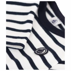 Sale Petit Bateau Pull Marinière Lascinant | Bleu marine