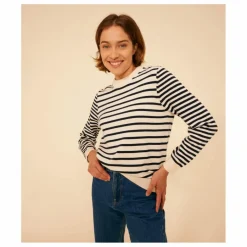 Petit Bateau Pull Marinière Muckily - Collection Femme ||Femme Pulls, Gilets