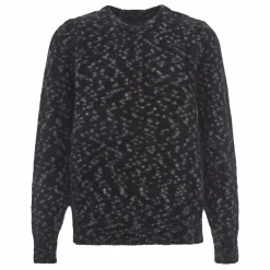Best Leon & Harper Pull Mat Léopard Kid Mohair et Mérinos | Gris anthracite
