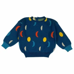 Hot Bayiri Pull Moon Phases Coton Bio | Bleu marine