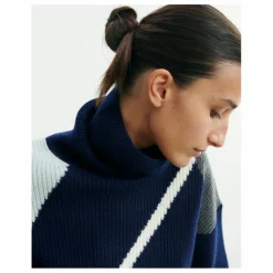Clearance Bompard Pull Oversize Argyle Intarsia Cachemire | Bleu marine