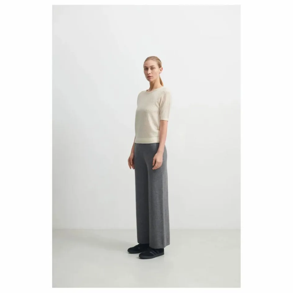 Discount FUB Pull Pointelle Maille Fine Laine Mérinos - Collection Femme | Ecru