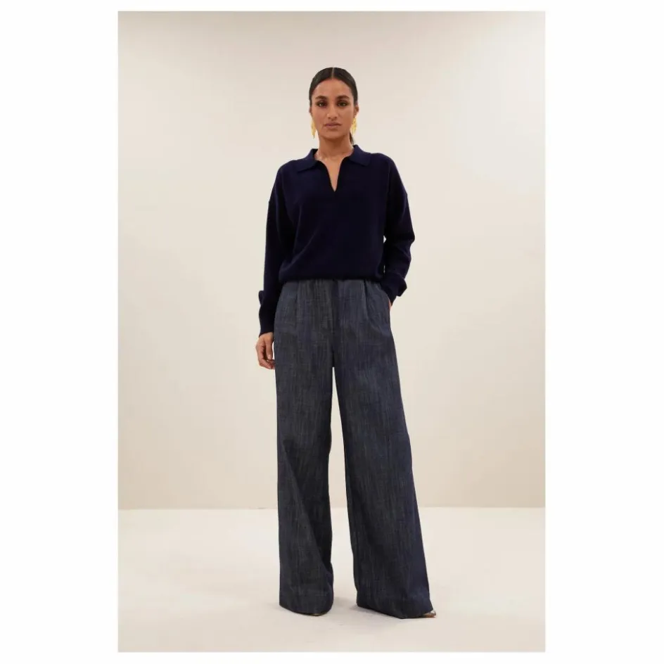 Femme By Bar Pulls, Gilets*Pull Polo Dex Laine Mérinos |
