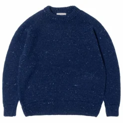 Online Origin Knitwear Pull Raglan Chunky Laine | Bleu foncé