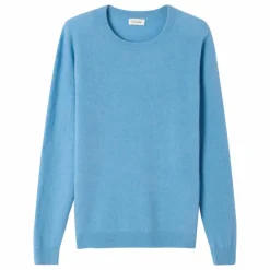 Outlet American Vintage Pull Raxow Laine | Bleu chiné