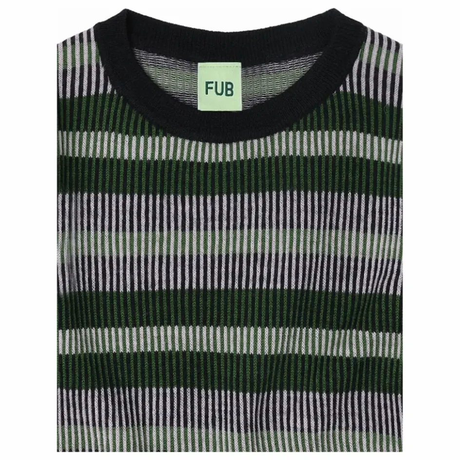 FUB Pull Rayé Maille Fine Laine de Mérinos ||Enfant Pulls, Gilets