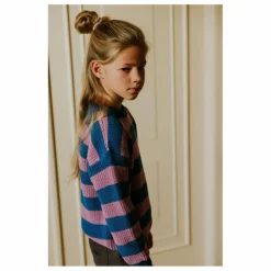 Outlet Yuki Pull Rayures Coton Bio | Rose