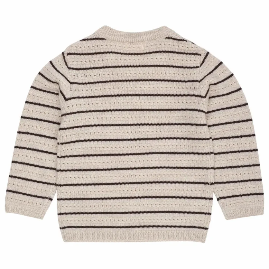Outlet Copenhagen Colors Pull Rayures Laine Mérinos | Beige chiné