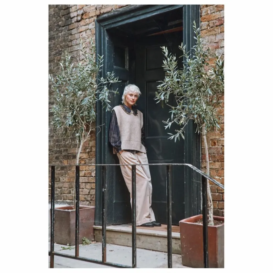 Emile et Ida Pull Sans Manches Columbia Laine Mérinos Extra Fine ||Femme Pulls, Gilets
