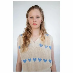 Repose AMS Pull Sans Manches Cœurs Coton Bio ||Enfant Pulls, Gilets|Pulls, Gilets