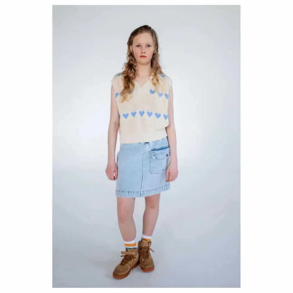 Repose AMS Pull Sans Manches Cœurs Coton Bio ||Enfant Pulls, Gilets|Pulls, Gilets