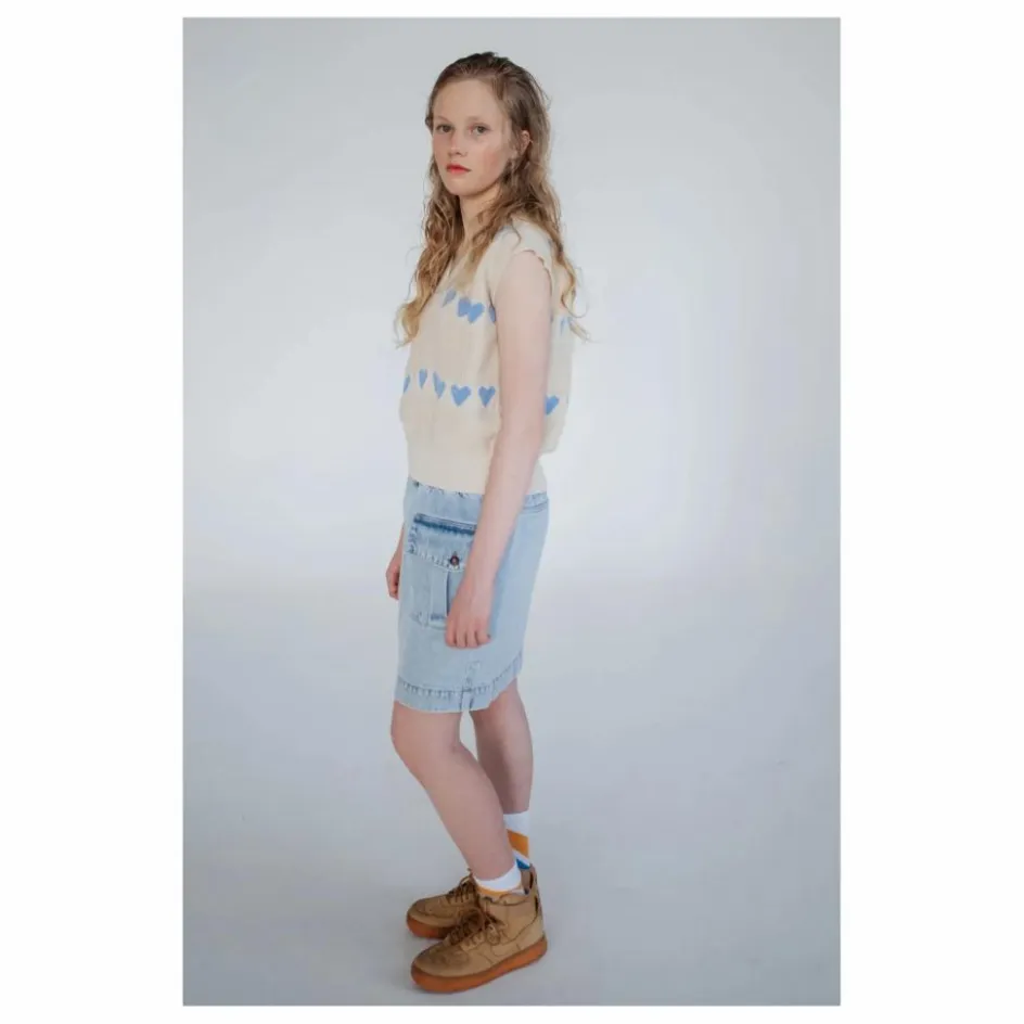 Repose AMS Pull Sans Manches Cœurs Coton Bio ||Enfant Pulls, Gilets|Pulls, Gilets