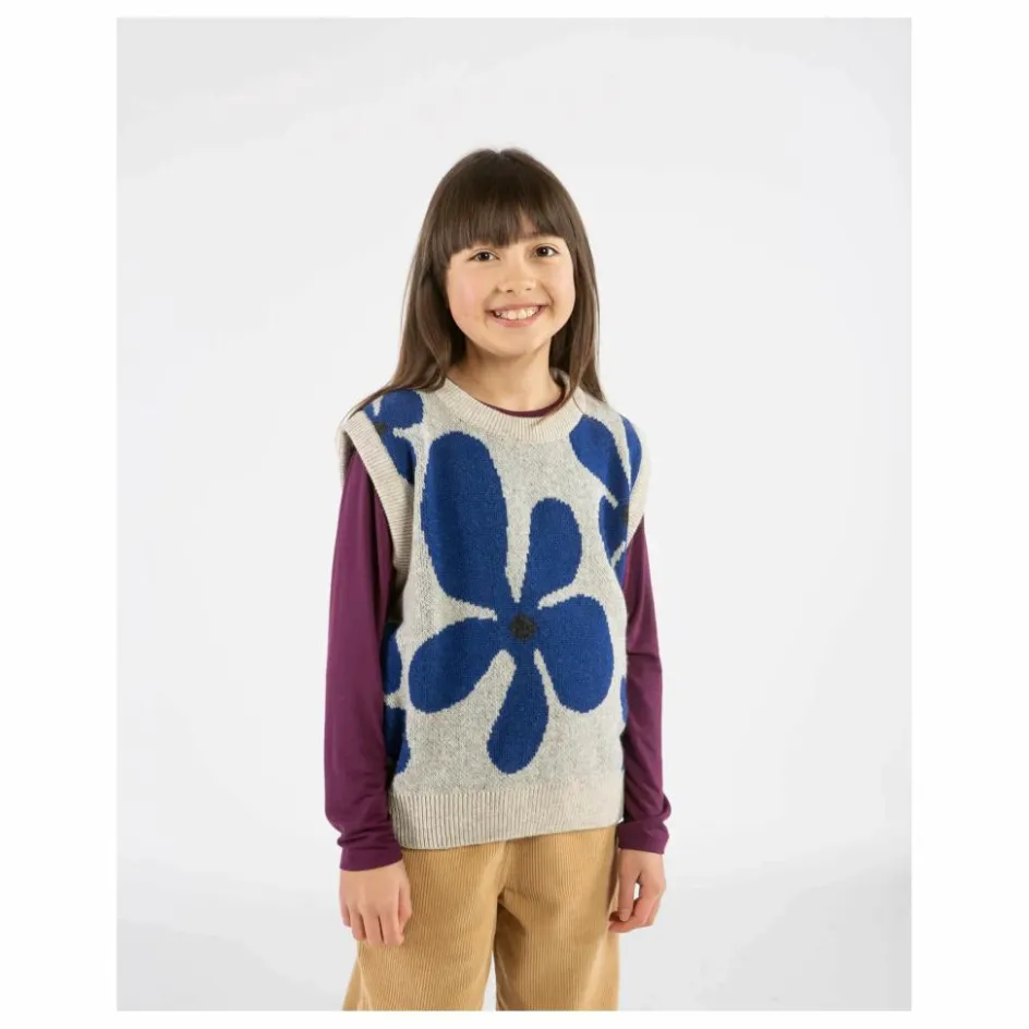 Matona Pull Sans Manches Fleurs Laine ||Enfant Pulls, Gilets