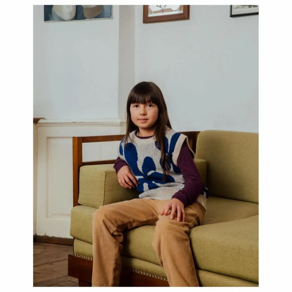 Matona Pull Sans Manches Fleurs Laine ||Enfant Pulls, Gilets