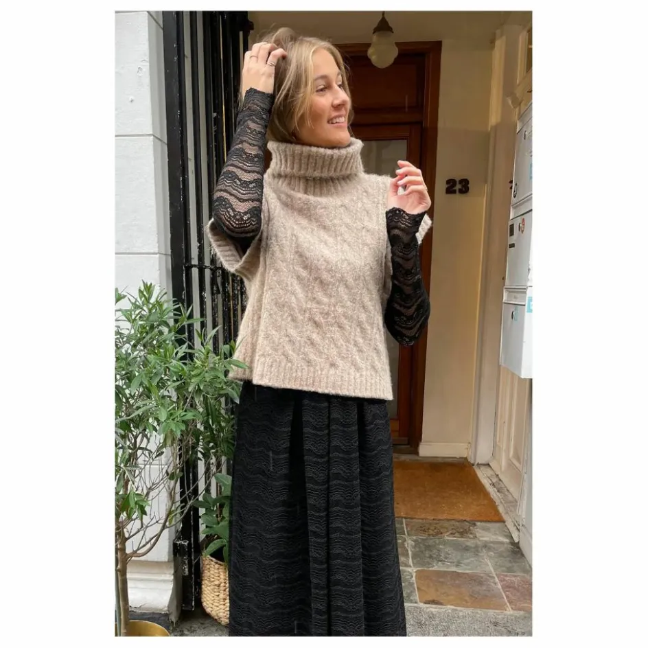 Femme Lollys Laundry Pulls, Gilets*Pull Sans Manches Fresno |