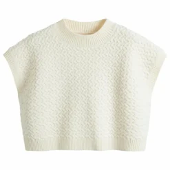 Hot C'era Una Volta Pull Sans Manches Hanna | Crème