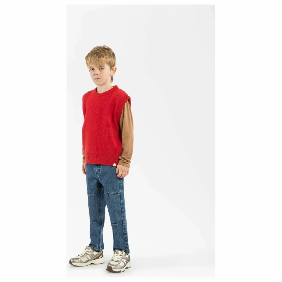 Matona Pull Sans Manches Laine | Rouge