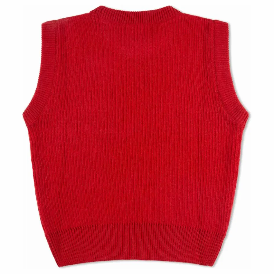 Matona Pull Sans Manches Laine | Rouge