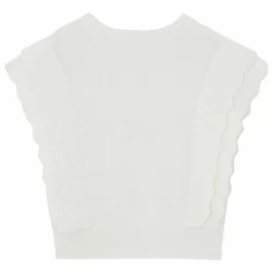 Clearance Tartine et Chocolat Pull Sans Manches Laine | Nacre