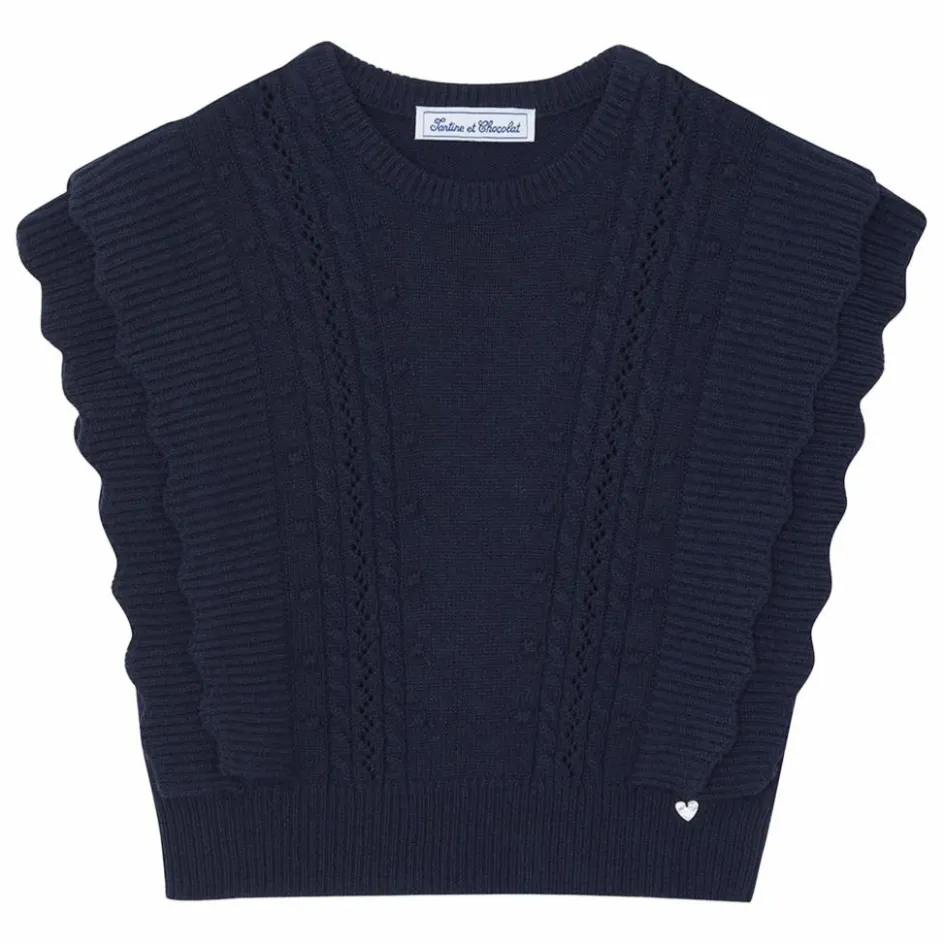 Enfant Tartine et Chocolat Pulls, Gilets*Pull Sans Manches Laine |