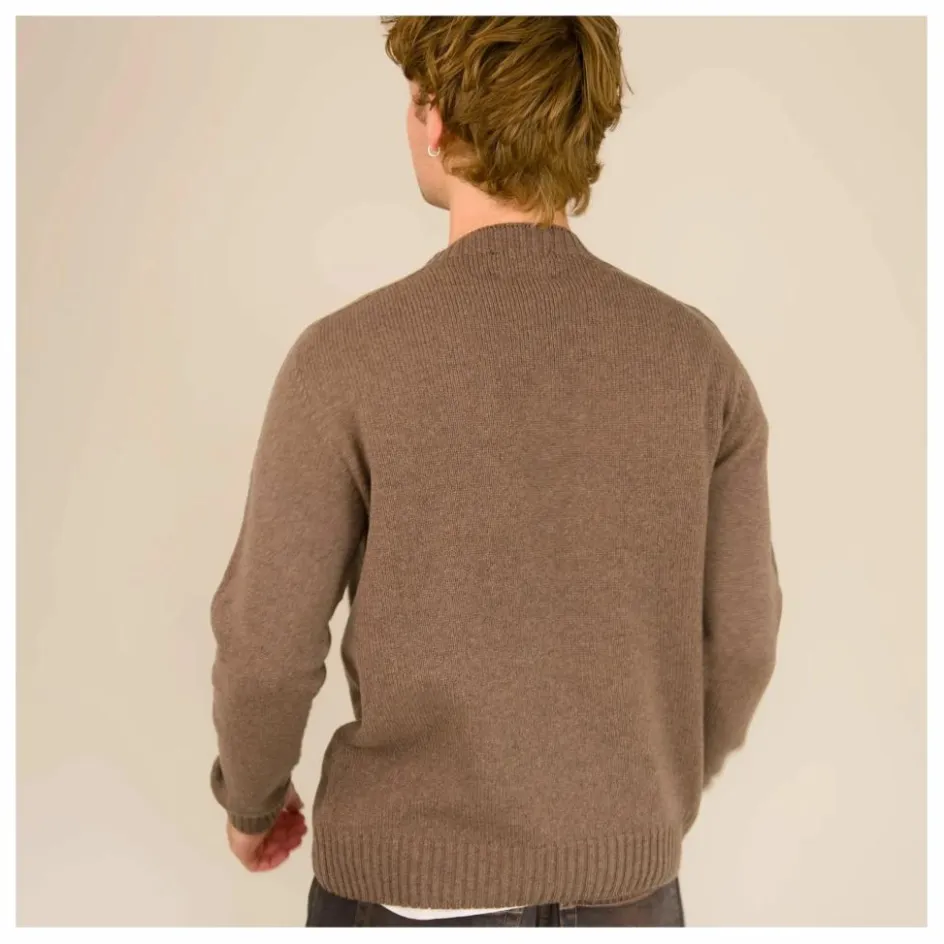 Sale Origin Knitwear Pull Seamless Laine | Marron