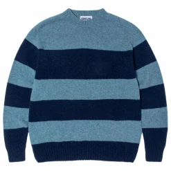 Origin Knitwear Pull Seamless Rayé Laine ||Homme Sweats, Pulls
