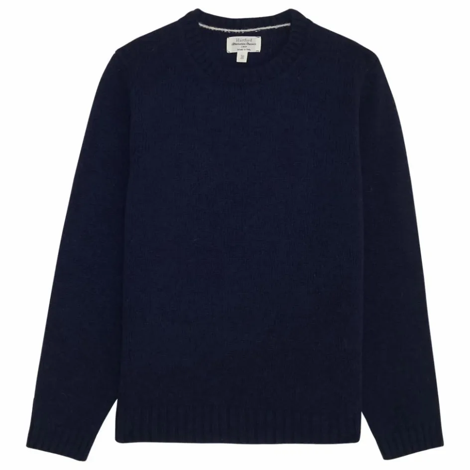 Discount Hartford Pull Shetland Laine | Bleu marine