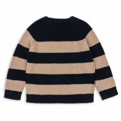 Discount Konges Sløjd Pull Vitum Rayé Laine Mérinos | Bleu foncé