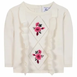 Hot Tartine et Chocolat Pull Vollants Laine | Nacre