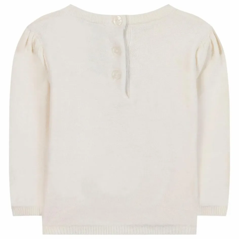 Hot Tartine et Chocolat Pull Vollants Laine | Nacre