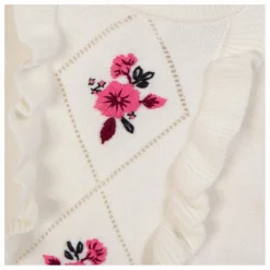 Hot Tartine et Chocolat Pull Vollants Laine | Nacre