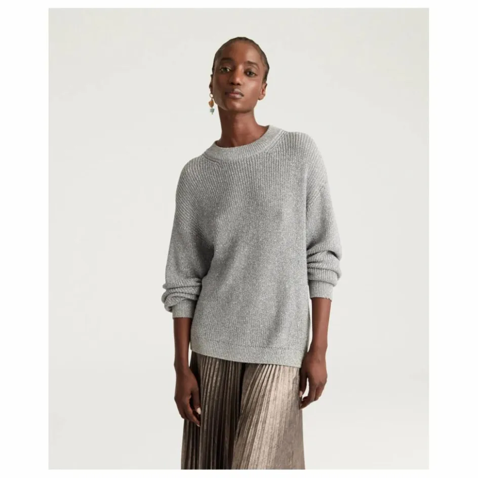 Momoni Pull Windsor Métallisé ||Femme Pulls, Gilets