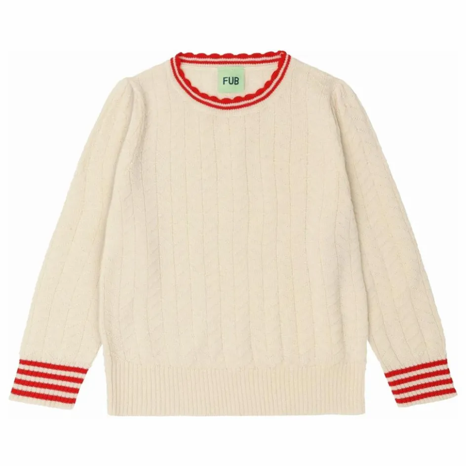 FUB Pull Zigzag Maille Fine Laine de Mérinos ||Enfant Pulls, Gilets