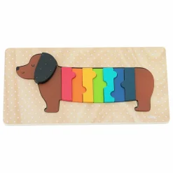 Clearance Vilac Puzzle à encastrer Chien - Andy Westface Multicolore