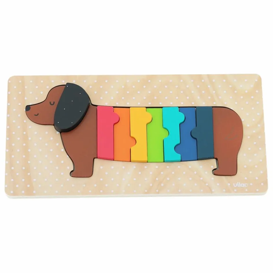 Clearance Vilac Puzzle à encastrer Chien - Andy Westface Multicolore