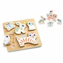 Djeco Jouets D'Éveil*Puzzle Baby Animali en bois