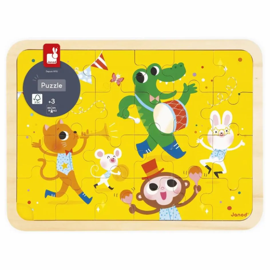 Janod Puzzle C'est la fête - 24 pièces| Puzzles|Jeux Éducatifs