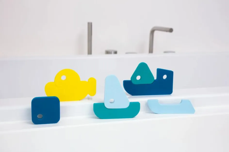 Discount Quut Puzzle de bain Voiliers | Bleu