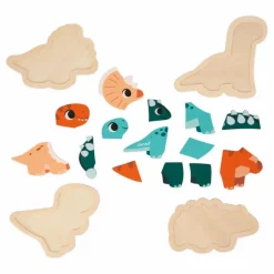 Online Janod Puzzle Dino - set de 4 Multicolore