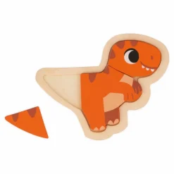 Online Janod Puzzle Dino - set de 4 Multicolore