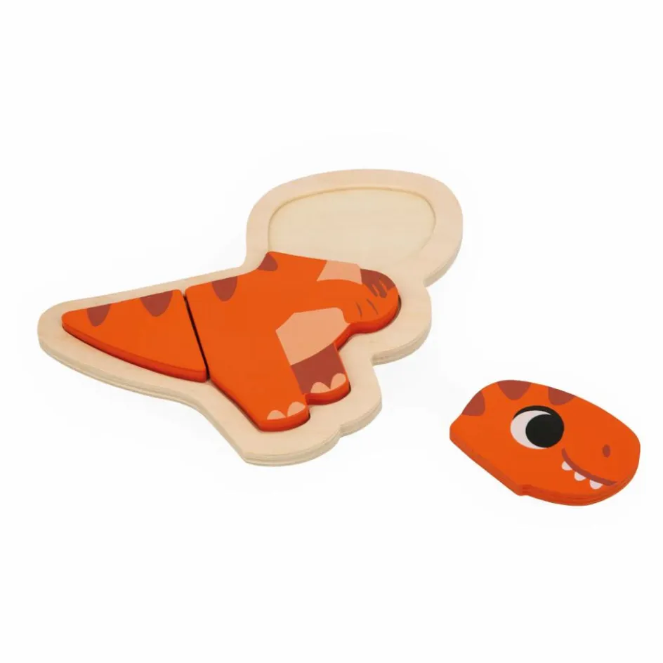 Online Janod Puzzle Dino - set de 4 Multicolore