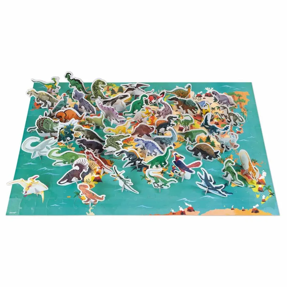 Hot Puzzle éducatif Les Dinosaures - 200 pièces Puzzles|Jeux Éducatifs