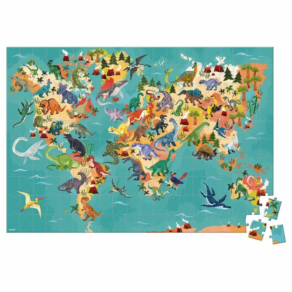 Hot Puzzle éducatif Les Dinosaures - 200 pièces Puzzles|Jeux Éducatifs