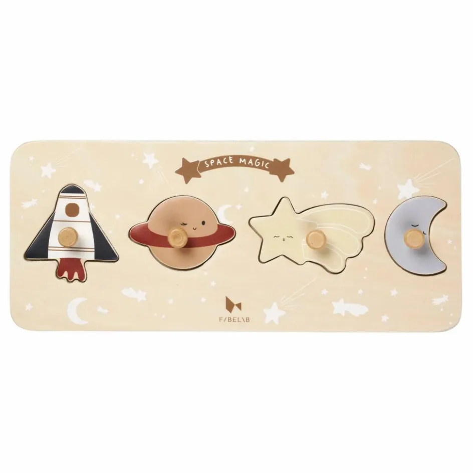 Fabelab Jouets D'Éveil|Jouets D'Éveil*Puzzle en bois Magie de l'espace