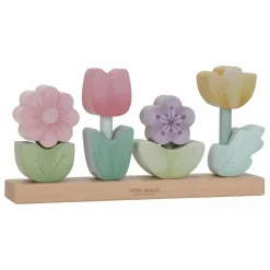 Little Dutch Jouets D'Éveil|Jouets D'Éveil*Puzzle fleurs à empiler en bois FSC - Fairy Garden